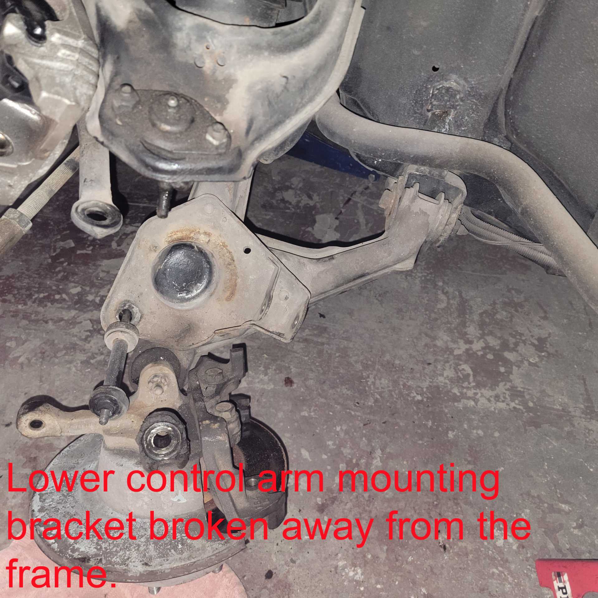 Broken lower control arm mounting bracket Pennock's Fiero Forum